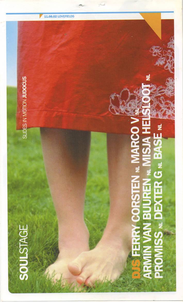 Flyer, promo, lovefields, landgraaf, festival, 2002, vj, soul, stage
