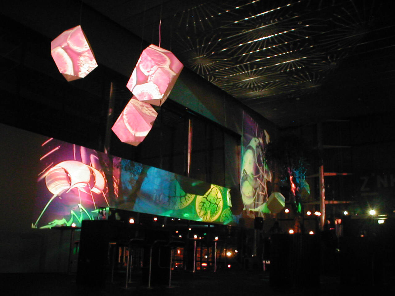 flux, club, marnixbad, visuals, projections, amsterdam, 2008, judocus