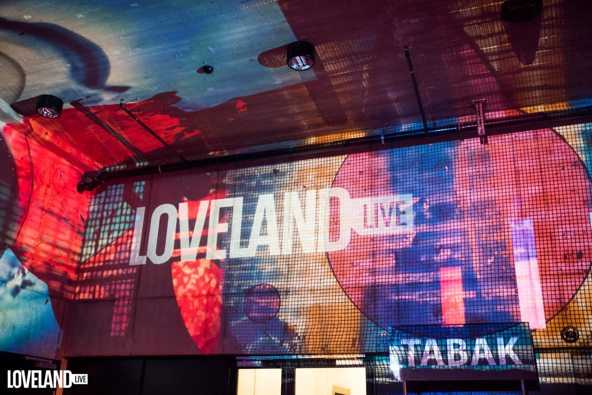 Loveland Live, Mediahaven, Amsterdam, 2017,  judocus, visuals, projections, slidesinmotion