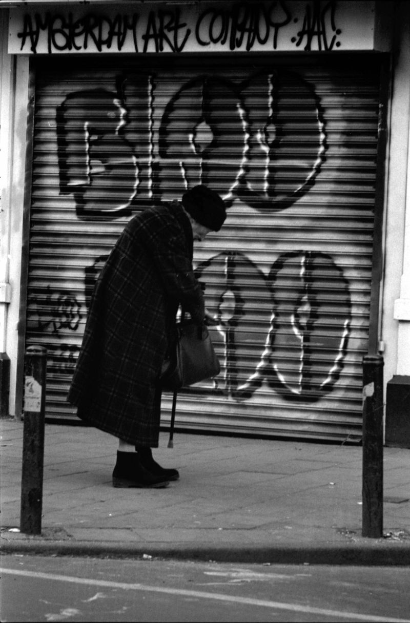 graffity, amsterdam, jaren, 80, oma, ferdinandbolstraat, rolluik